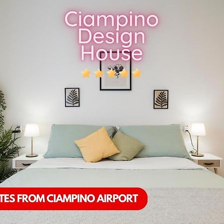Casa Design Con A/C E Wifi_7 Minuti Ciampino Aeroporto Exterior foto