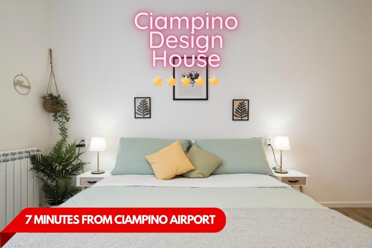 Casa Design Con A/C E Wifi_7 Minuti Ciampino Aeroporto Exterior foto